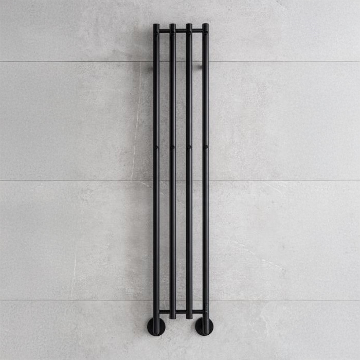 P.M.H. MO1B-R - Электрический полотенцесушитель MONA 93 Вт/230 В 153,3 см IP44 чёрный