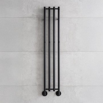 P.M.H. MO1B-R - Електрична рушникосушка MONA 93W/230V 153,3 cm IP44 чорна