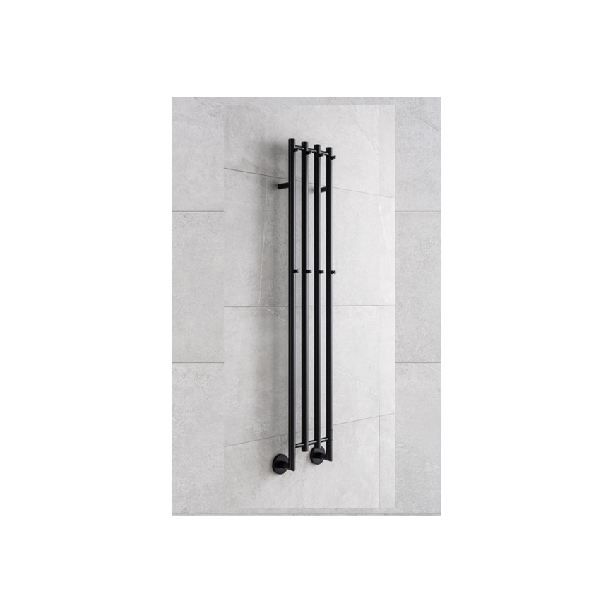 P.M.H. MO1B-R - Електрична рушникосушка MONA 93W/230V 153,3 cm IP44 чорна