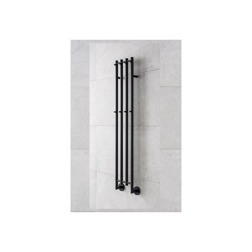 P.M.H. MO1B-RK - Електрична рушникосушарка MONA 93W/230V 153,3 cm IP44 чорна