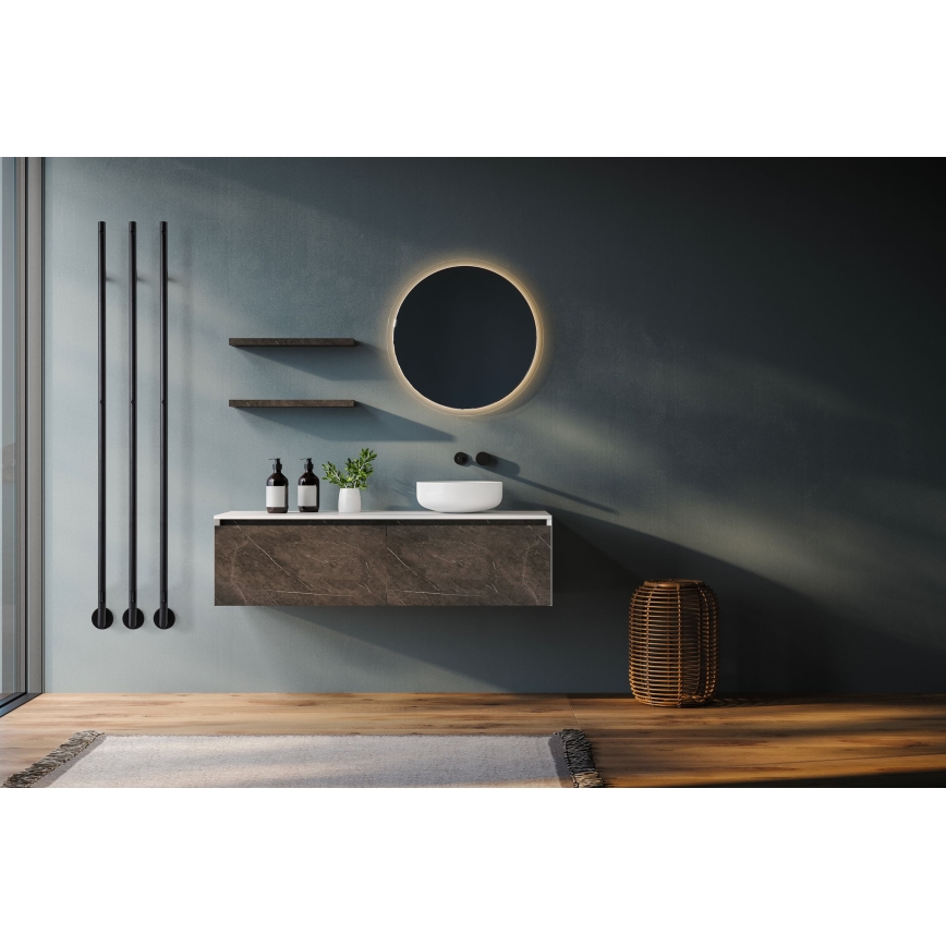 P.M.H. OL1B - Электрический полотенцесушитель OLE 24 Вт/230 В 170 см IP44 чёрный