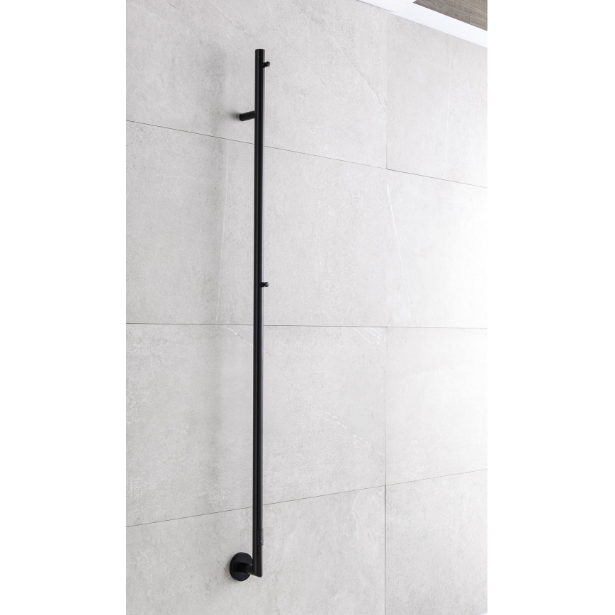 P.M.H. OL1B - Електрична рушникосушарка OLE, 24 Вт/230 В, 170 см, IP44, чорна