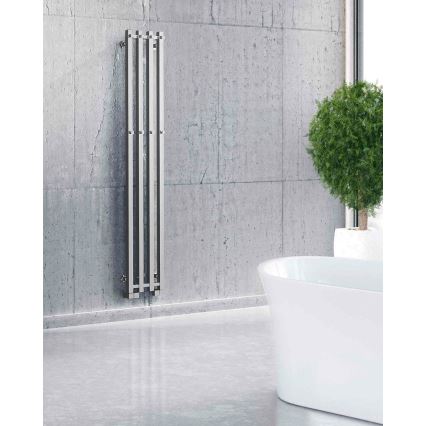 P.M.H. PX2C/4 - полотенцесушитель PLUTO X для ванной, 350 Вт, 150 см, глянцевый хром
