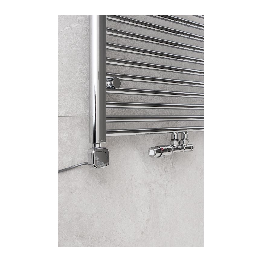 P.M.H. TERM-LC-EK - Вентиль з термостатичною головкою TERM лівий/глянцевий хром