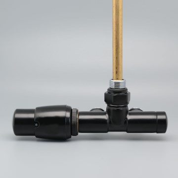 P.M.H. UNIKO-LB-EK - Клапан с термостатической головкой UNIKO, левый/чёрный