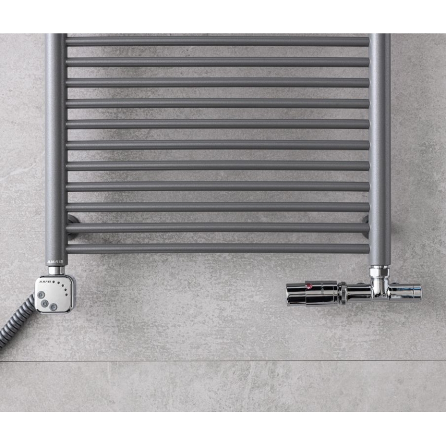 P.M.H. UNIKO-LC-EK - Вентиль с термостатической головкой UNIKO, левый, глянцевый хром