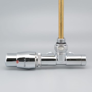 P.M.H. UNIKO-LC-EK - Вентиль з термостатичною головкою UNIKO, лівий/глянцевий хром