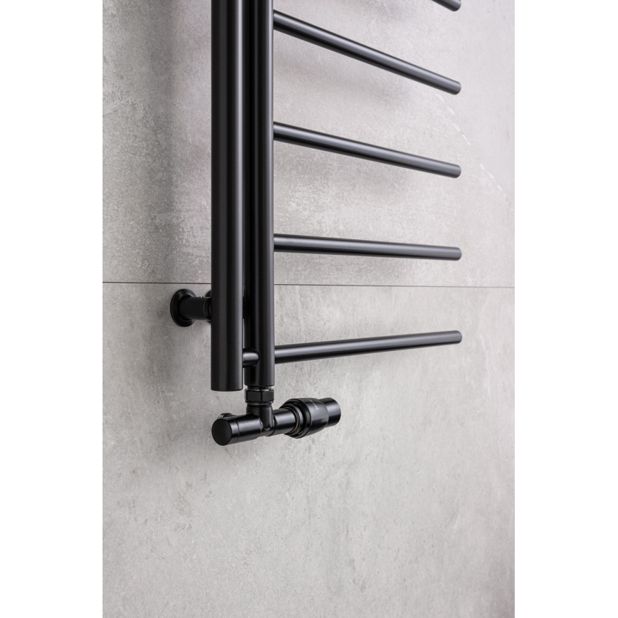 P.M.H. UNIKO-RB-EK - Клапан с термостатической головкой UNIKO правый/чёрный