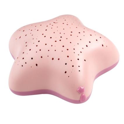 PABOBO - Проектор з мелодією STAR 3xAA рожевий