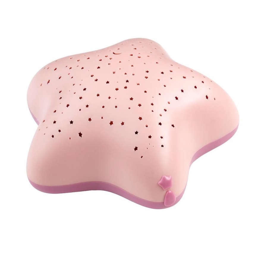 PABOBO - Проектор з мелодією STAR 3xAA рожевий