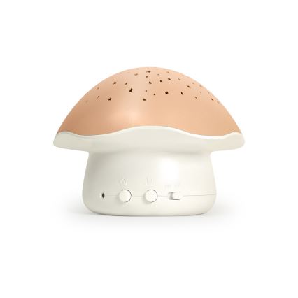 PABOBO - Проєктор з мелодією STAR MUSHROOM 3xAA лососево-рожевий