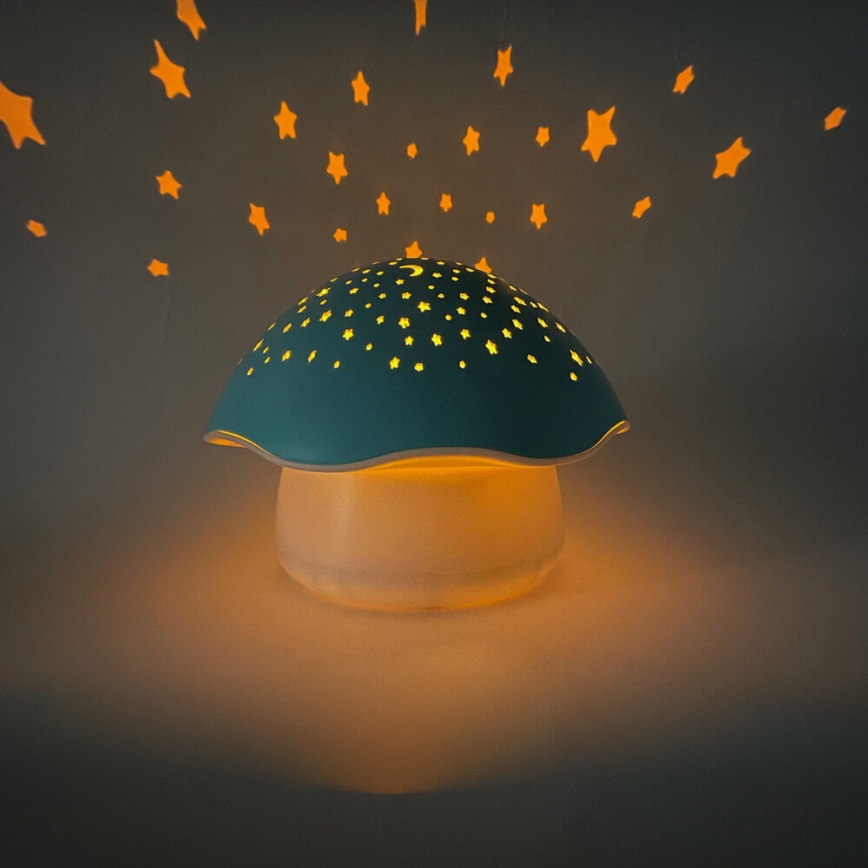 PABOBO - Проєктор з мелодією STAR MUSHROOM 3xAA синій