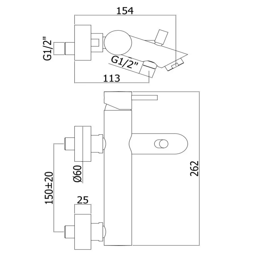 Paffoni - Набор для ванны с смесителем LIGHT глянцевый хром