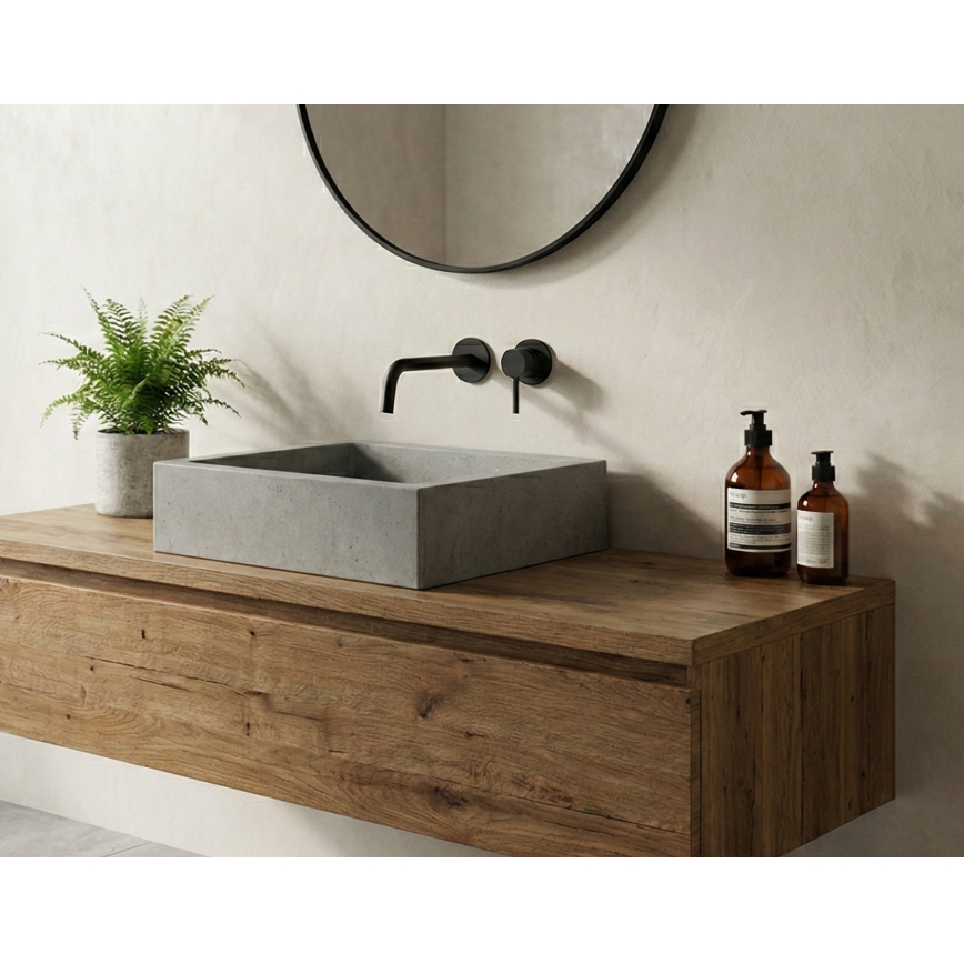 Paffoni - Раковинний змішувач для прихованого монтажу LIGHT чорний