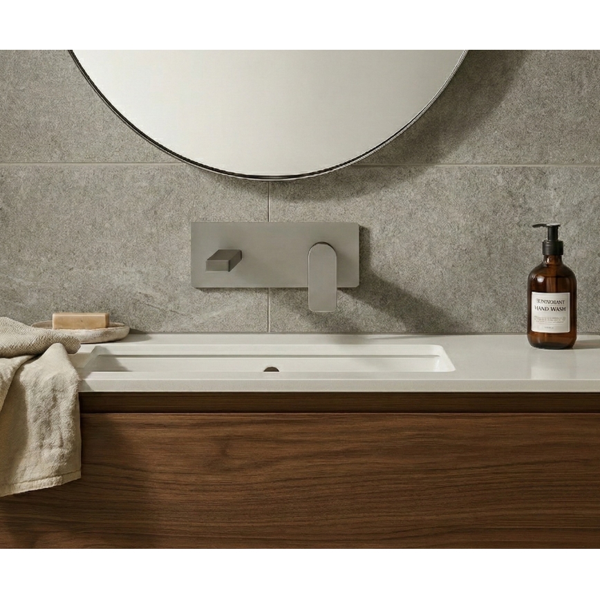 Paffoni - Раковинный смеситель для скрытой установки TANGO, нержавеющая сталь