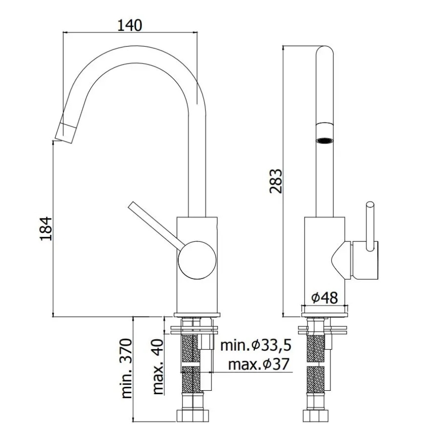 Paffoni - Раковинный смеситель LIGHT чёрный
