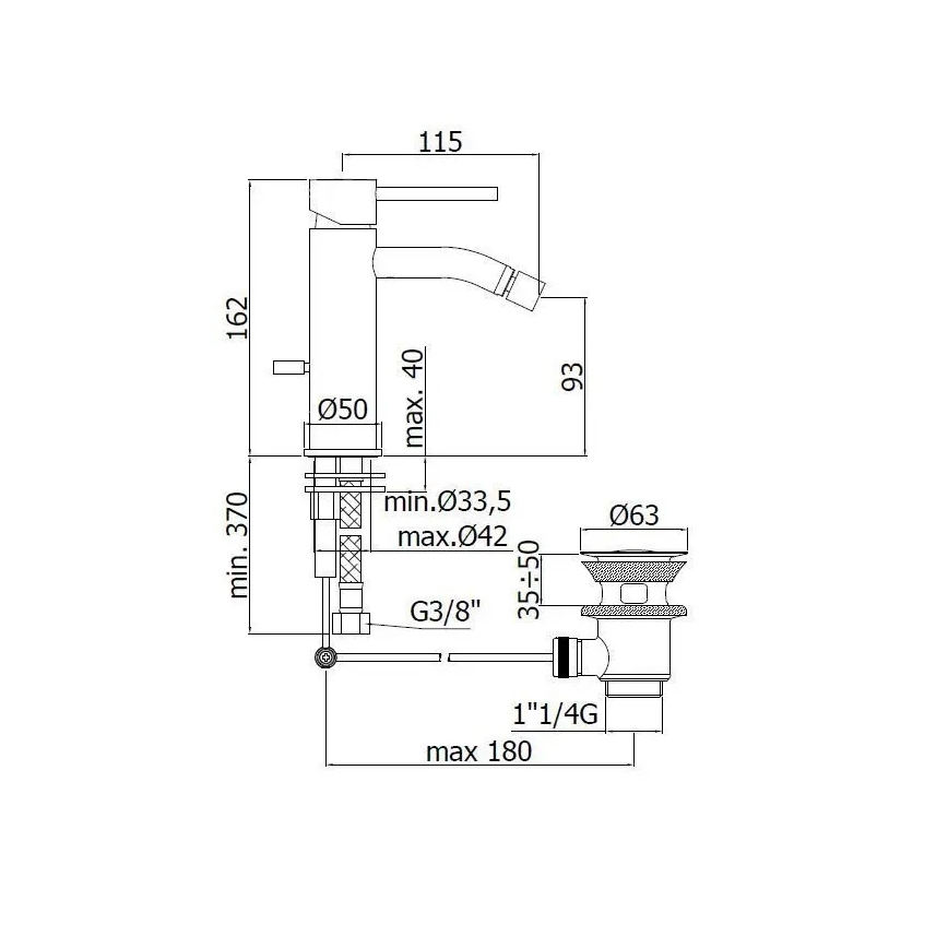 Paffoni - смеситель для биде LIGHT, полированный хром