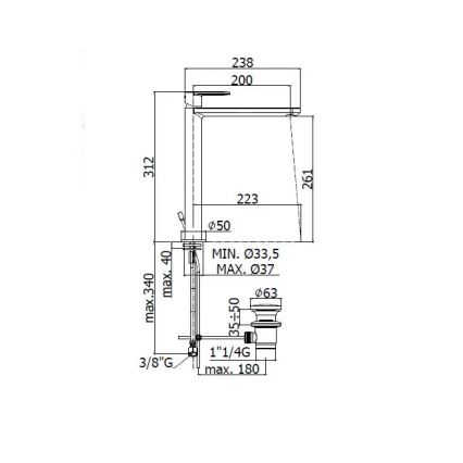 Paffoni - смеситель для раковины CANDY, блестящий хром