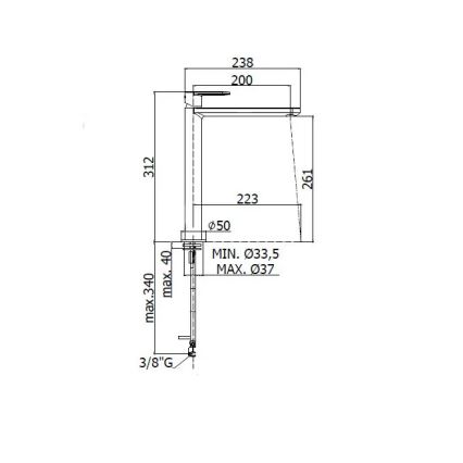 Paffoni - Смеситель для раковины CANDY, глянцевый хром