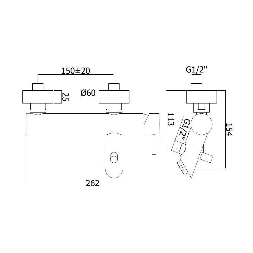 Paffoni - Смеситель для ванны LIGHT EXCLUSIVE, золотой