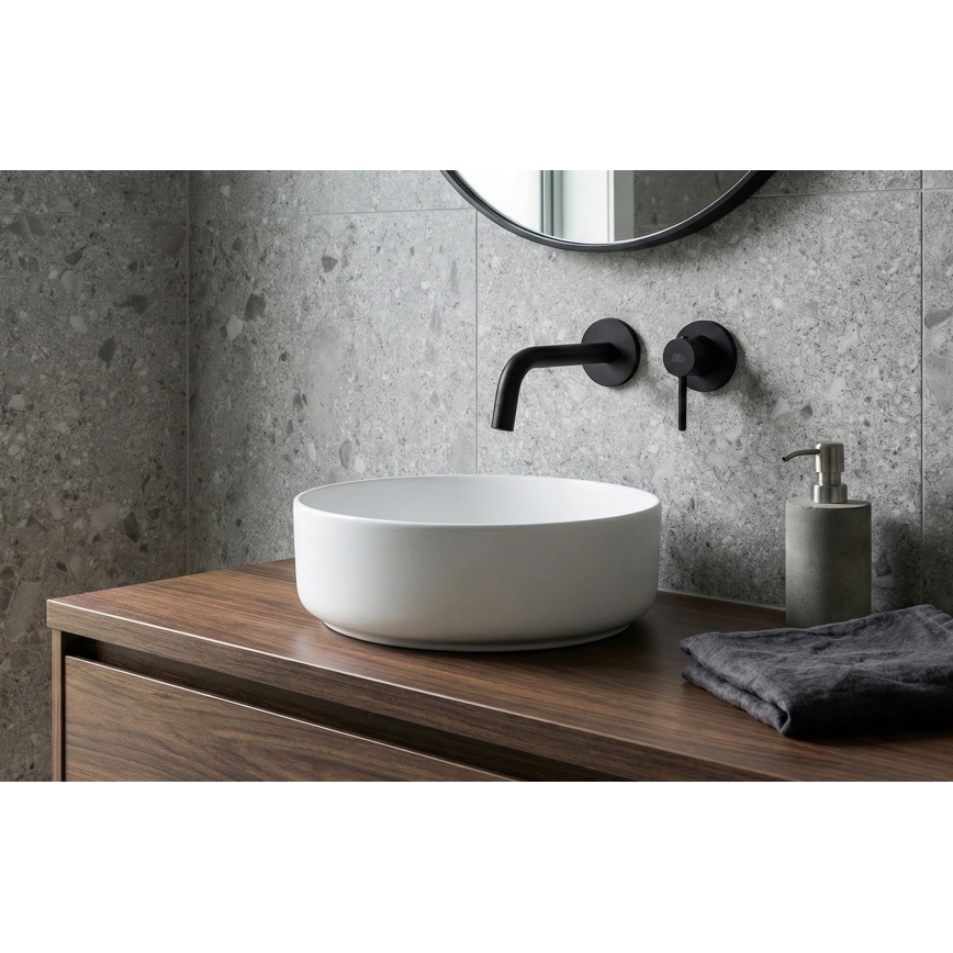 Paffoni - змішувач для умивальника для прихованого монтажу LIGHT чорний