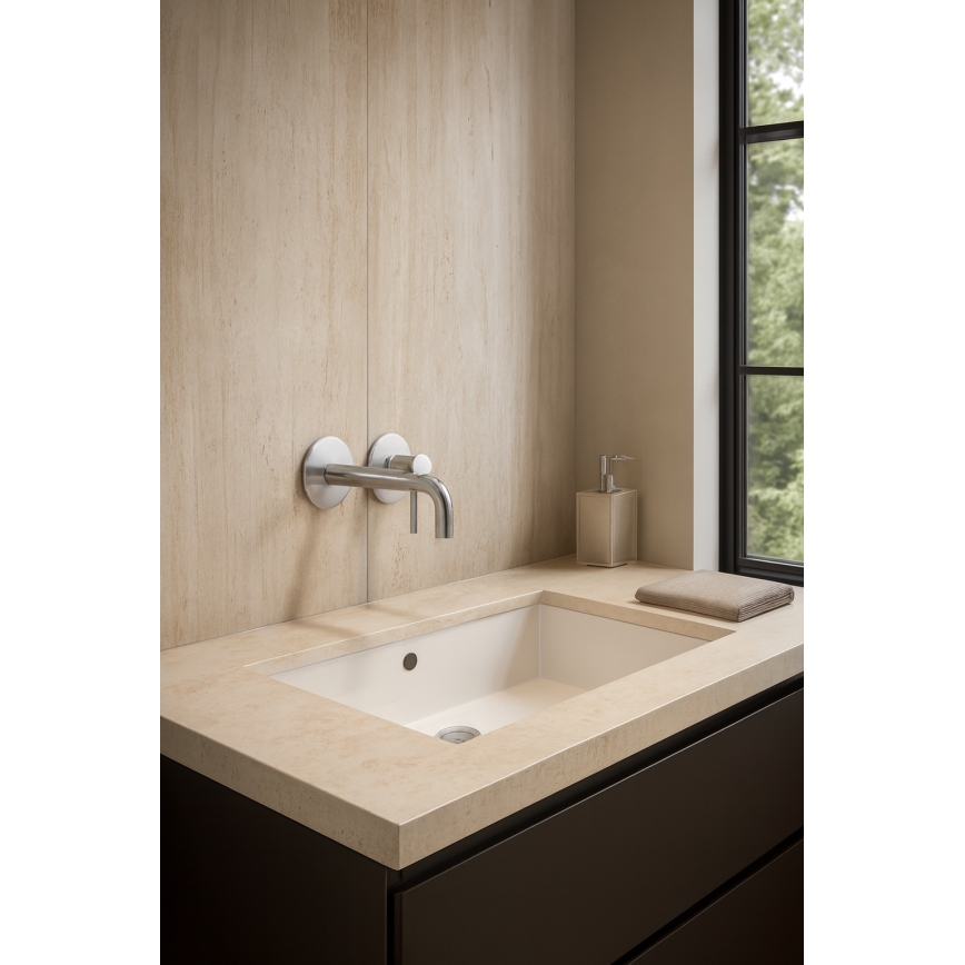 Paffoni - Змішувач для умивальника для прихованого монтажу LIGHT, нержавіюча сталь