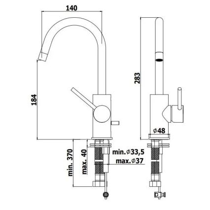 Paffoni - Змішувач для умивальника LIGHT блискучий хром