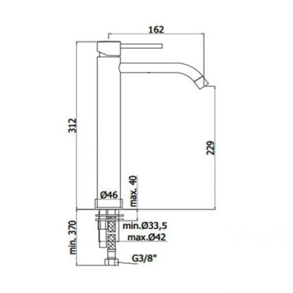 Paffoni - змішувач для умивальника LIGHT чорний