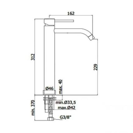 Paffoni - Змішувач для умивальника LIGHT EXCLUSIVE брашований золотий