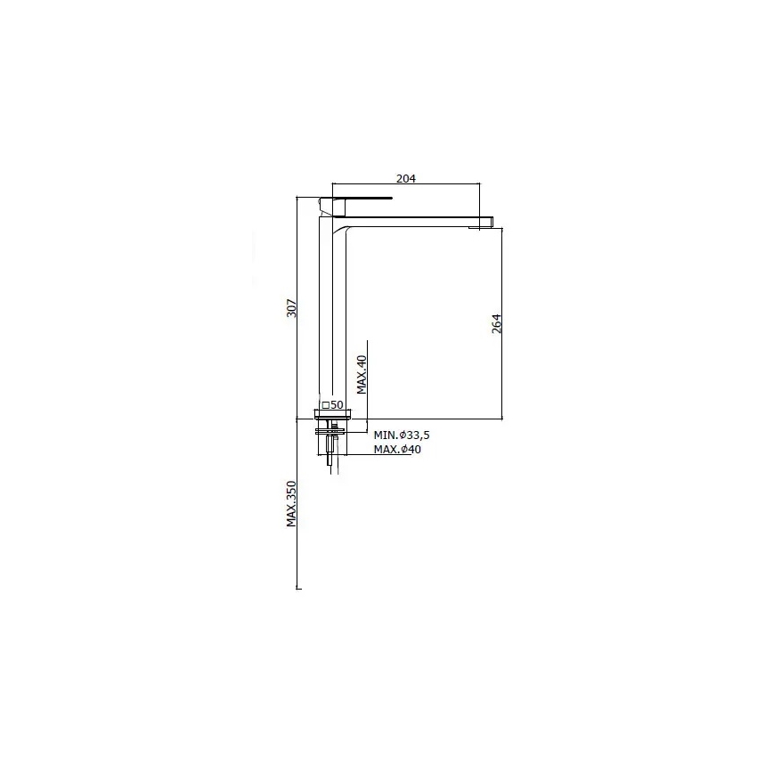 Paffoni - Змішувач для умивальника TANGO матовий хром