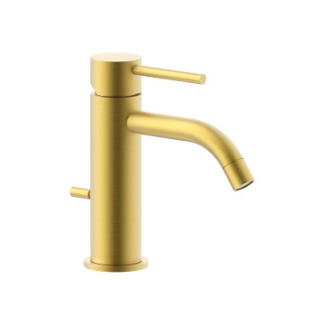 Paffoni - змішувач для умивальника + випуск LIGHT золотий