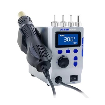 Паяльна станція гарячого повітря з LCD-дисплеєм 800 Вт/230 В