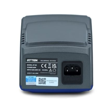 Паяльна станція з LCD‑дисплеєм 80 Вт/230 В