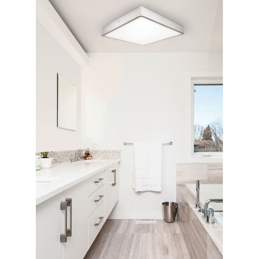 Світлодіодний стельовий світильник для ванної кімнати EGON LED/30W/230V IP44 3000K