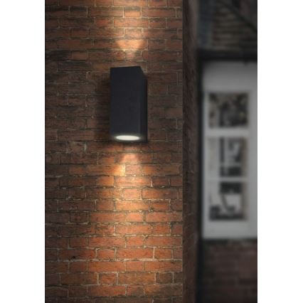 Palnas 66002248 - Уличный настенный светильник HUGO 2xGU10/10W/230V IP44