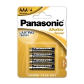 Panasonic - 4 шт. Лужна батарейка AAA/LR03