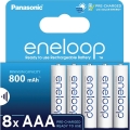 Panasonic - 8 шт. Акумуляторна батарея AAA Eneloop 800 mAh
