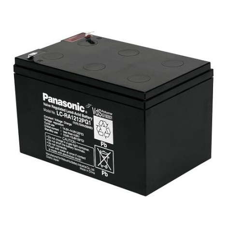 Panasonic LC-RA1212PG1 - Свинцево-кислотний акумулятор 12V/12Ah/faston 6,3 мм