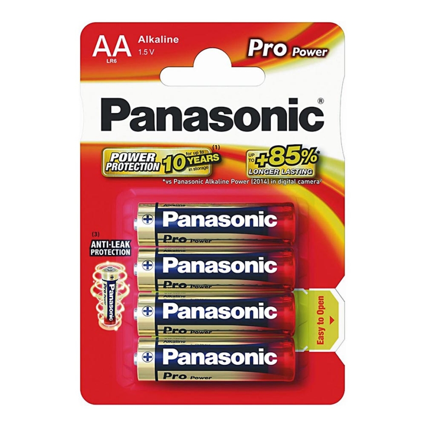 Panasonic LR6 PPG - Щелочная батарейка AA Pro Power 1,5V 4 шт.