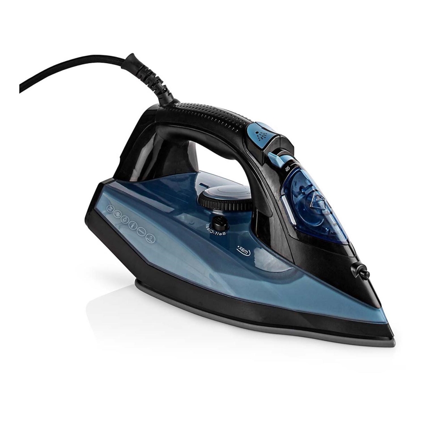 Парова праска 2600W/230V чорний/синій