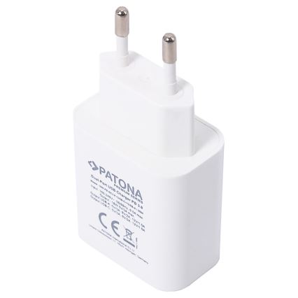 PATONA - Адаптер с USB и USB-C выходами 18W Power delivery