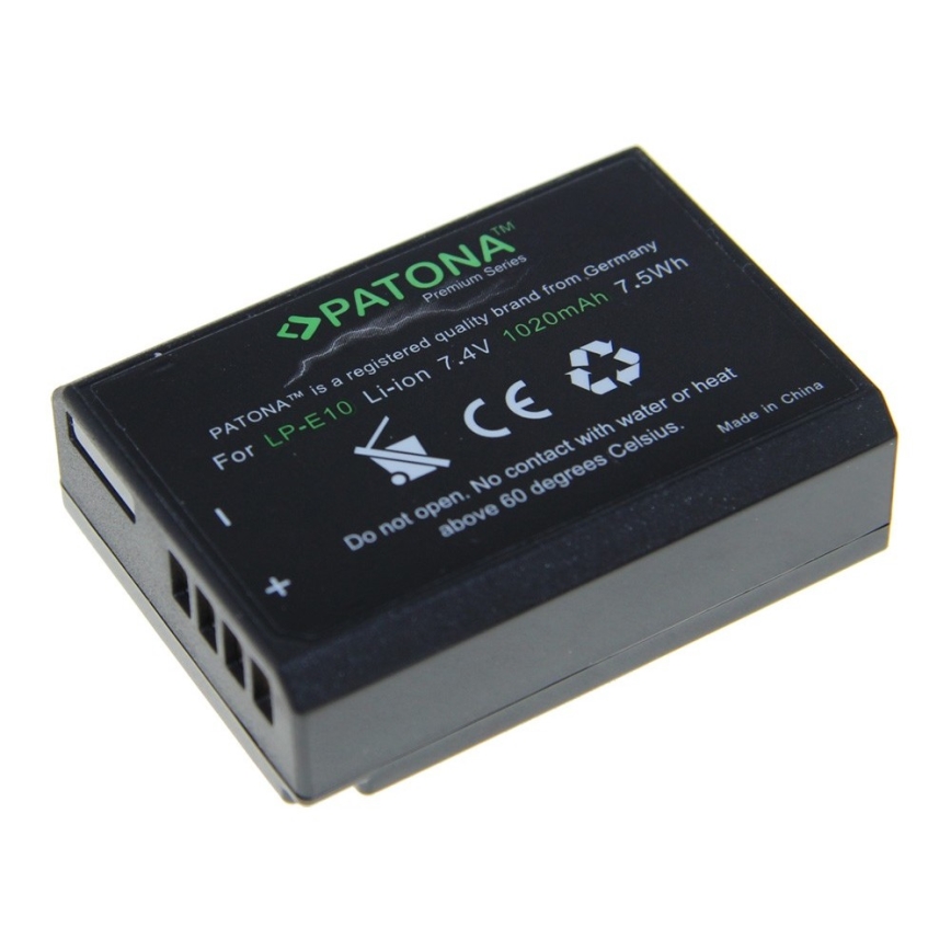 PATONA - Акумулятор Canon LP-E10 1020mAh Li-Ion Premium