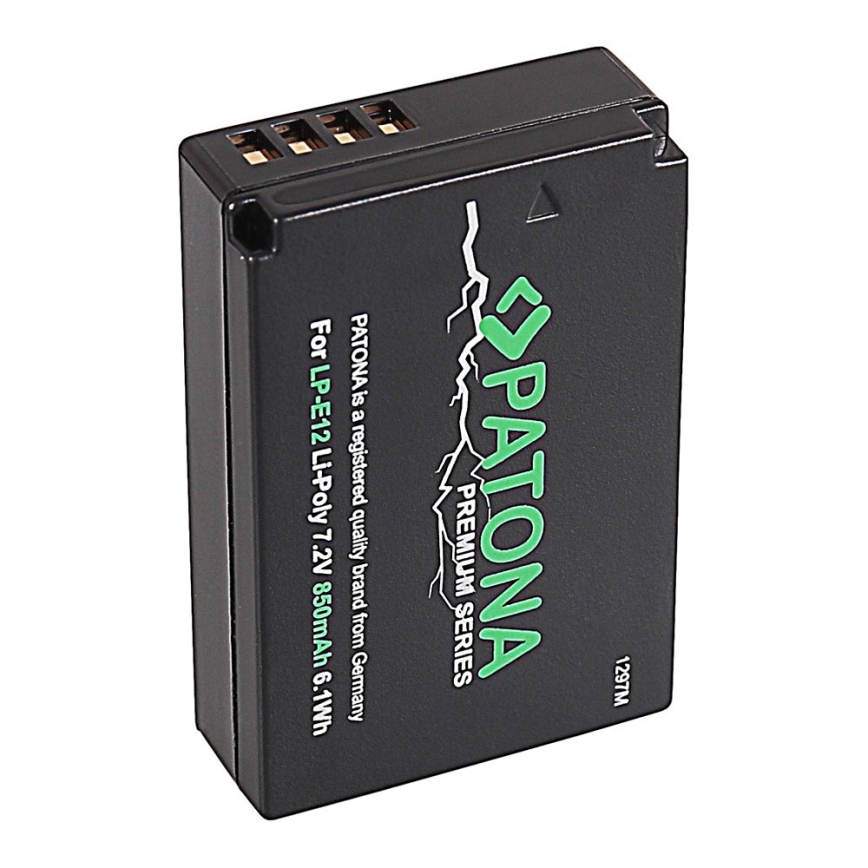 PATONA - Акумулятор Canon LP-E12 850mAh Li-Ion PREMIUM