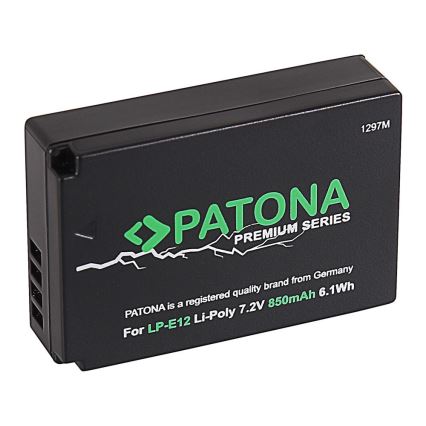 PATONA - Акумулятор Canon LP-E12 850mAh Li-Ion PREMIUM