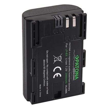 PATONA - Акумулятор Canon LP-E6 2000mAh Li-Ion Premium