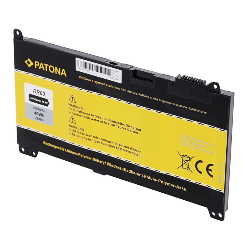 PATONA - Акумулятор HP 430/440/450 G4 3500mAh Li-Pol 11,4V RR03XL