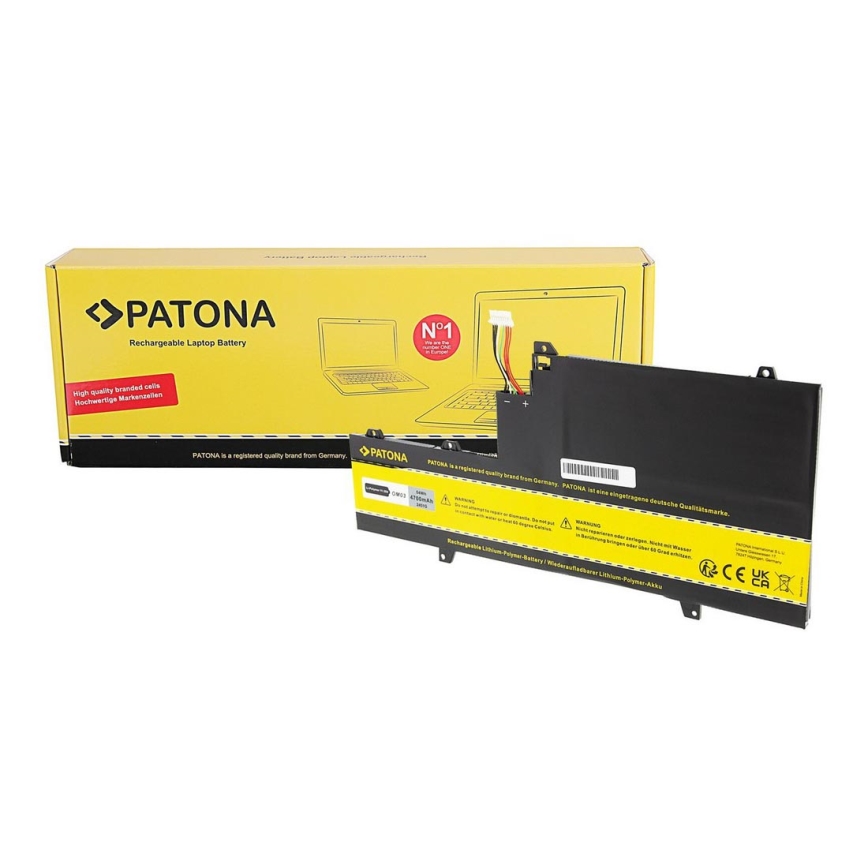 PATONA - Акумулятор HP EliteBook x360 1030 G2 4700mAh Li-Pol 11,55V OM03XL