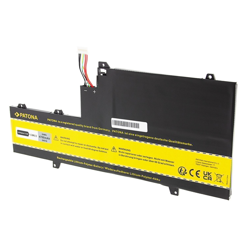 PATONA - Акумулятор HP EliteBook x360 1030 G2 4700mAh Li-Pol 11,55V OM03XL