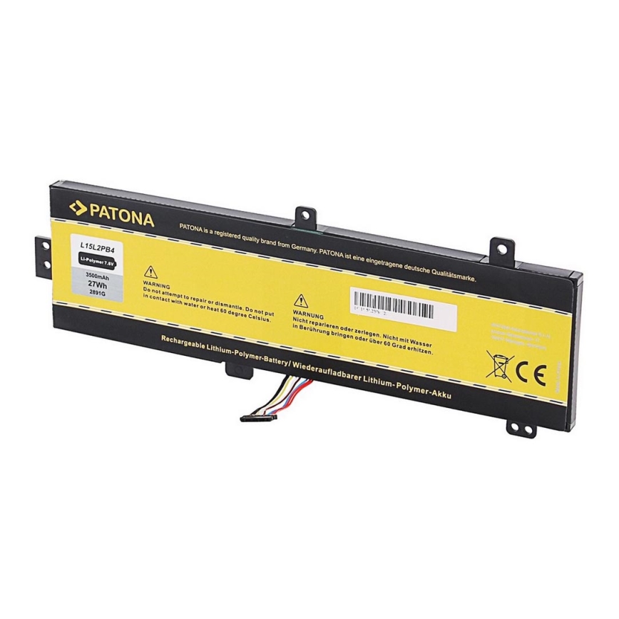 PATONA - Акумулятор LENOVO Ideapad 310-15IBK 4100mAh Li-lon 7,6V L15L2PB4