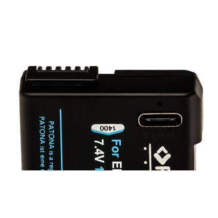 PATONA - Акумулятор Nikon EN-EL14/EN-EL14A 1030mAh Li-Ion Platinum USB-C зарядка